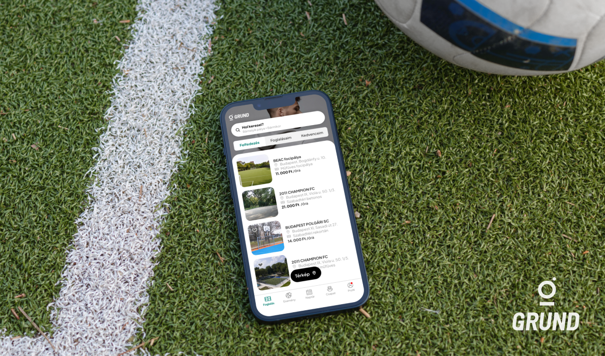 Grund app mockup